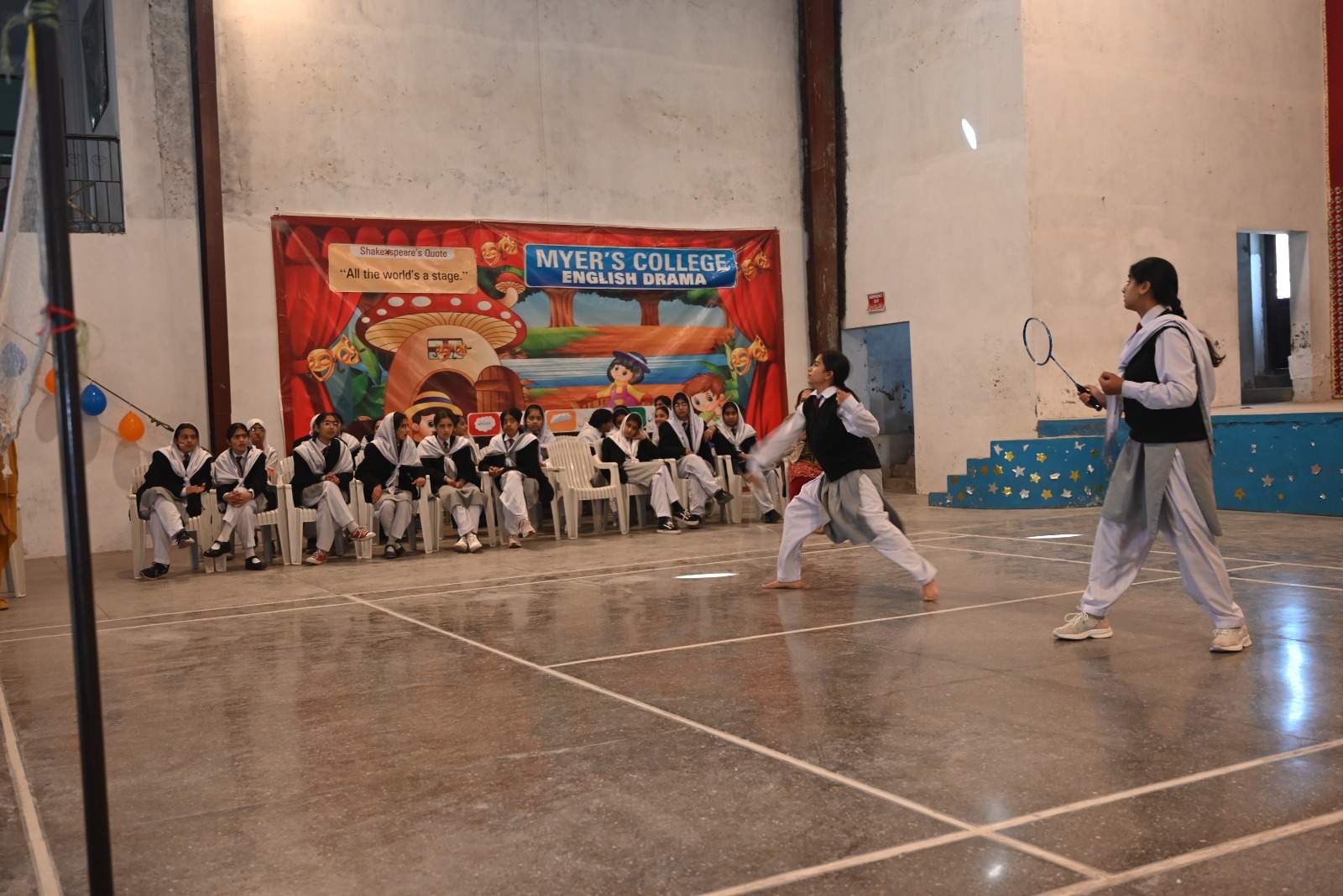 Badminton Court at Myer's College